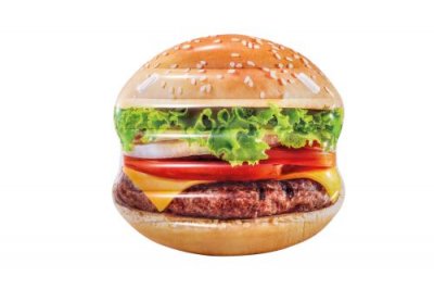 INTEX Matelas gonflable ""burger"" 145cm multicolore