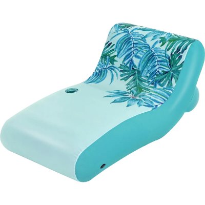 BESTWAY Matelas Gonflable Plage Piscine  Luxury Fabric Loung Vert 71938
