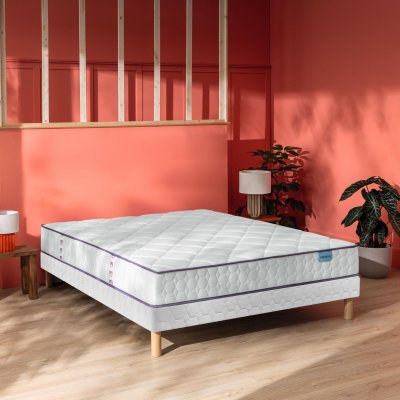MERINOS Matelas  ressorts et m&eacute;moire de forme Cheer Bed 140x190