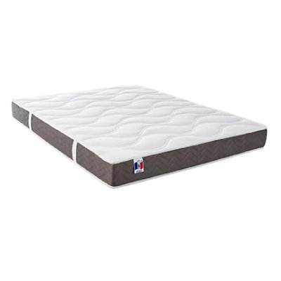 I D LITERIE Matelas Mousse Haute R&eacute;silience 3D Respirant CYGNE Fabriqu&eacute; en France Dimensions - 160 x 200 cm 