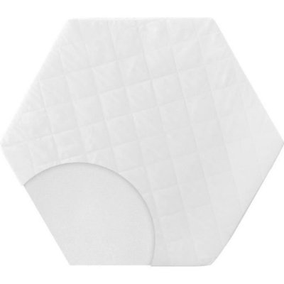 ROBA Matelas pour parc b&eacute;b&eacute; hexagonal d&eacute;houssable &eacute;paisseur 4 cm 97x112cm