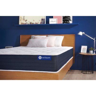 Matelas Ressorts ensach&eacute;s et M&eacute;moire de forme ACTIFLEX SLEEP 80x190 5zones de confort 