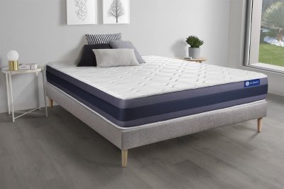 ACTISOM Matelas + sommier 140x190 latex et m&eacute;moire de forme  - Actilatex morpho