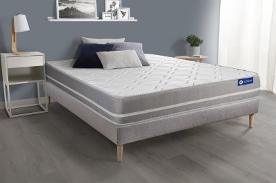 ACTISOM Matelas + sommier 140x190 ressorts ensach&eacute;s  - Actiflex touch