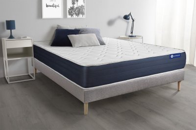 ACTISOM Matelas + sommier 140x200 latex et m&eacute;moire de forme  - Actilatex sleep