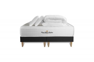 ROYAL PALACE BEDDING Matelas + sommier 160x200 + couette + 2 oreillers  Windsor