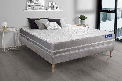ACTISOM Matelas + sommier 160x200 latex et m&eacute;moire de forme  - Actilatex touch