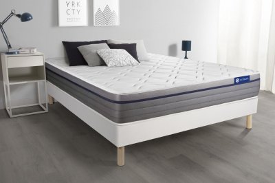 ACTISOM Matelas + sommier 160x200 latex et m&eacute;moire de forme  - Actilatex zen