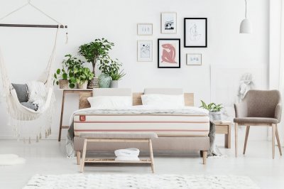 MARMOTTES & CO Matelas + sommier 160x200 m&eacute;moire de forme  Le Doux