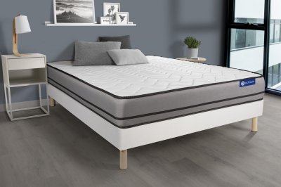 ACTISOM Matelas + sommier 160x200 ressorts ensach&eacute;s  - Actiflex night