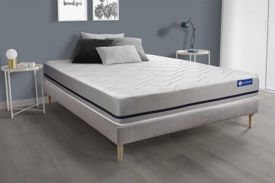 ACTISOM Matelas + sommier 200x200 ressorts ensach&eacute;s  - Actiflex soft