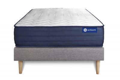 ACTISOM Matelas + sommier 90x190 latex et m&eacute;moire de forme  - Actilatex life