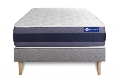 ACTISOM Matelas + sommier 90x190 latex et m&eacute;moire de forme  - Actilatex morpho