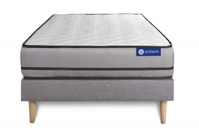 ACTISOM Matelas + sommier 90x190 latex et m&eacute;moire de forme  - Actilatex night