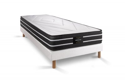 PRESTIGE LITERIE Matelas + sommier 90x190 ressorts ensach&eacute;s  Exclusive
