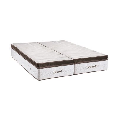 Matelas zermatt jumelle 2x100x190 cm mousse &agrave; m&eacute;moire de forme soutien ferme