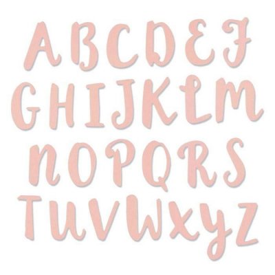 SIZZIX Matrice de d&eacute;coupe pour  - Alphabet majuscule - 