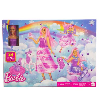 BARBIE Mattel Calendrier De L&acute;avent Avec Fantaisie De Poup&eacute;e 
