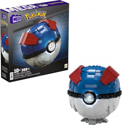 MATTEL  Pok&eacute;mon jeu de construction Mega Construx Super Ball G&eacute;ante 13