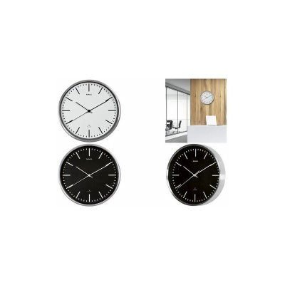 MAUL Horloge murale/horloge radio pilot&eacute;e MAULfly, blanc