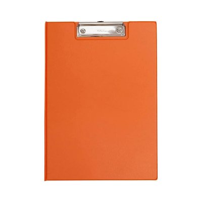 MAUL  Porte-bloc &agrave; pince, plastifi&eacute;, A4, orange - Lot de 4