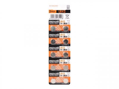 MAXELL  Pack Piles Alcalines AAA LR43 1,5V 10 Unit&eacute;s