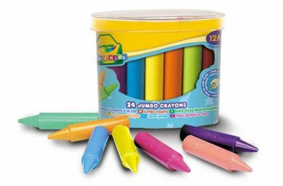 CRAYOLA Maxi Crayons &Agrave; La Cire  - Le Pot De 24 Crayons