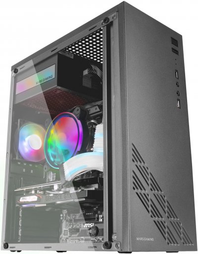 MARS GAMING Mc100 atx ventilation convect-cool usb-a optique acier alli&eacute;