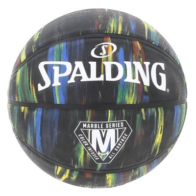 SPALDING Mcdavid Basketball-84398Z Basketball Adulte Unisexe, Black Rainbow, 7