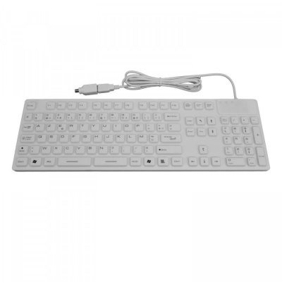 MCL SAMAR MCL - MP1A99AZZZACK729W - Clavier &eacute;tanche filaire en silicone - Blanc