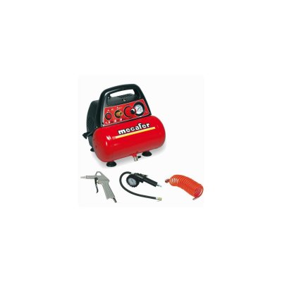 MECAFER  Compresseur dair NEW VENTO 6 L 15 CV 8 bar - Avec 3 accessoires 