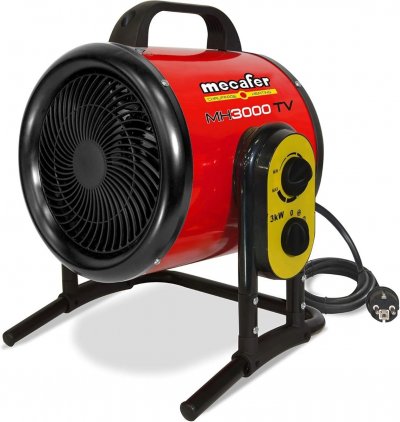 MECAFER  mh3000vt Chauffage Atelier Soufflant 3000W Turbo maximum 40m&sup2;