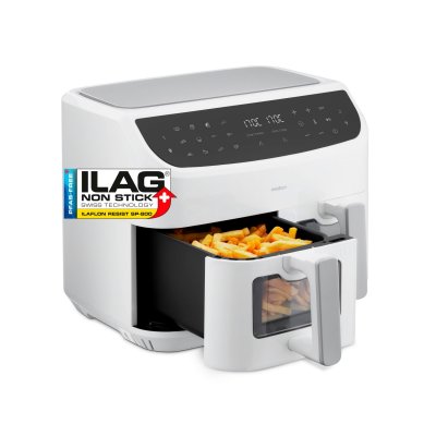 MEDION LIFE P20 Double 8,7 L 2600 W Friteuse d'air chaud Blanc - Neuf