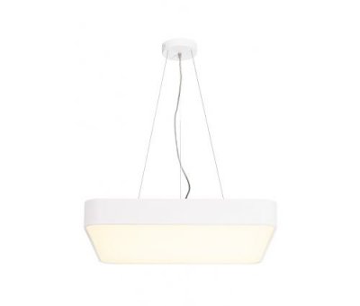 SLV MEDO 60 LED, plafonnier carr&eacute;, blanc, LED 39W 3000K, variable 1-10V