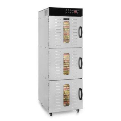 KLARSTEIN Mega jerky 550 d&eacute;shydrateur -36 plateaux - 2400w - temp&eacute;rature de 40 &agrave; 90&deg;c - inox argent