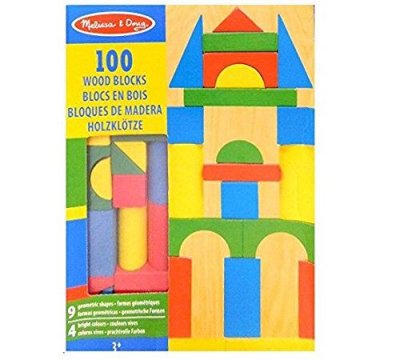MELISSA & DOUG Melissa And Doug - 100 Blocs En Bois Import Grande Bretagne