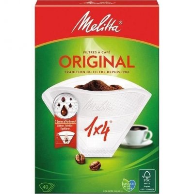 MELITTA  Filtre &agrave; caf&eacute; cornet Original en papier 1x4 - x40