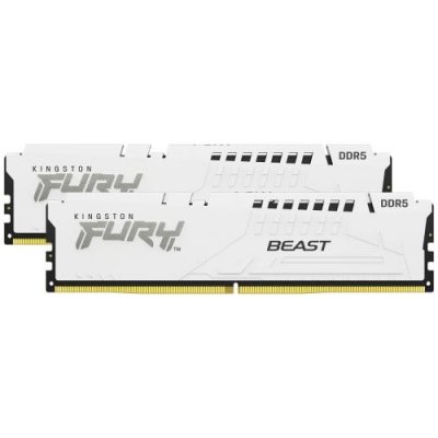 KINGSTON TECHNOLOGY M&eacute;moire RAM Kingston Fury Beast KF556C36BWEK2-64 64Go DDR5 5600MHz CL36 Blanc