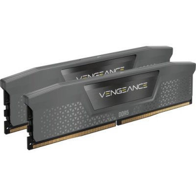 CORSAIR M&eacute;moire RAM Vengeance CMK64GX5M2B6000Z40 64Go (2x32Go) DDR5 6000MHz CL40 Gris Acier