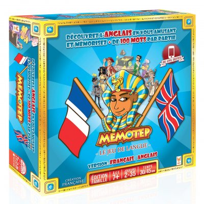 TOPI GAMES Memotep Le Jeu de langue Extension fran&ccedil;ais/anglais