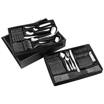 PRADEL EXCELLENCE Menagere 84 Pcs Miroir Coffret Noir 
