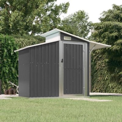 VIDAXL Mercatoxl - Abri de jardin Anthracite 270x130x208,5 cm Acier galvanis&eacute;