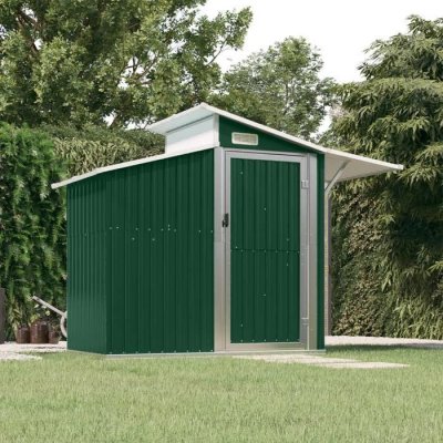 VIDAXL Mercatoxl - Abri de Jardin Vert 270x130x208,5 cm Acier Galvanis&eacute;