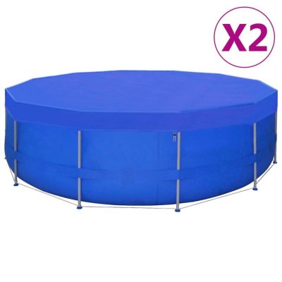VIDAXL Mercatoxl - Couvertures de piscine 2 pcs pe Ronde 460 cm 90 g/m&sup2;