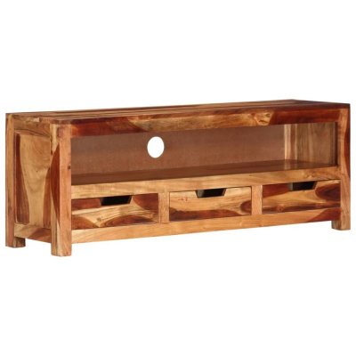 VIDAXL Mercatoxl - Meuble tv 110x30x40 cm Bois d'acacia massif