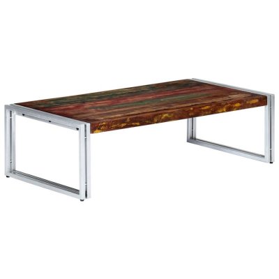 Mercatoxl - Table basse 120 x 60 x 35 cm Bois de r&eacute;cup&eacute;ration solide