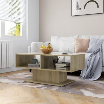 Mercatoxl - Table basse Ch&ecirc;ne sonoma 103,5x50x44,5 cm Agglom&eacute;r&eacute;