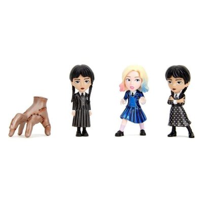 JADA TOYS Mercredi - Pack 4 figurines Diecast Nano Metalfigs 4 cm