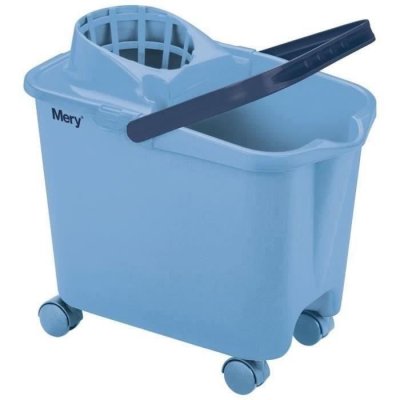 MERY  - Lave sol complet bleu &agrave; roulettes 14 L + essoreur 0325.31