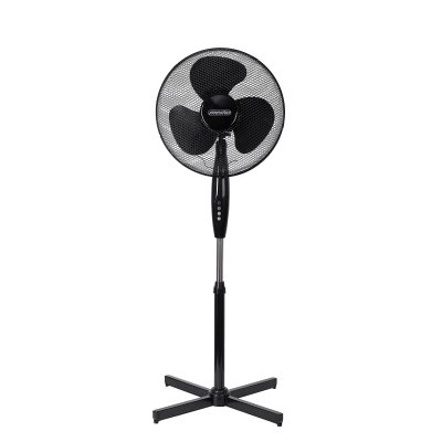 MESKO  ventilateur sur pied r&eacute;glable 102 - 125 cm 45w diam 40 cm noir MS 7311